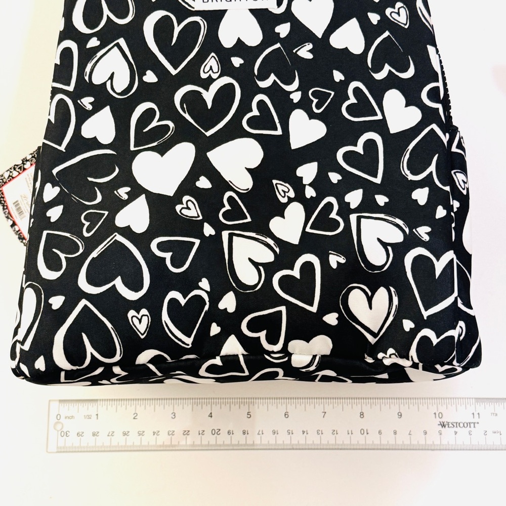 NEW BRIGHTON Endless Love Black white Hearts Women’s Backpack - Picture 13 of 16